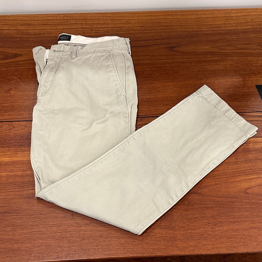 J Crew Light Khaki Chinos